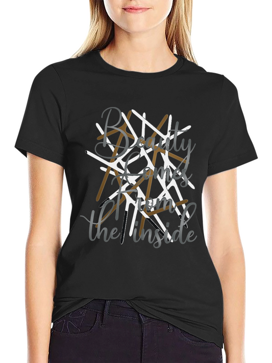 Beauty Comes from the Inside Black Tee