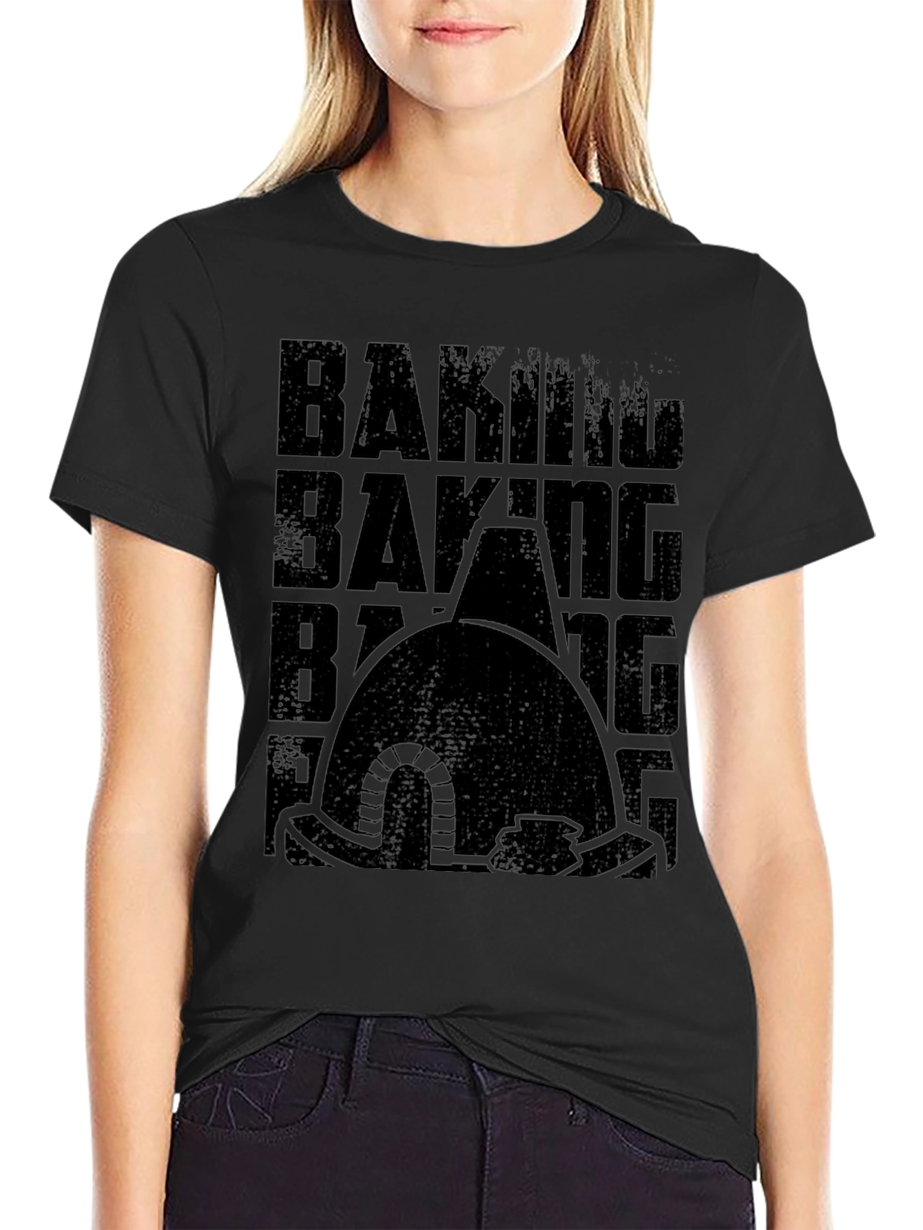 Baking Oven Graphic Black T-Shirt