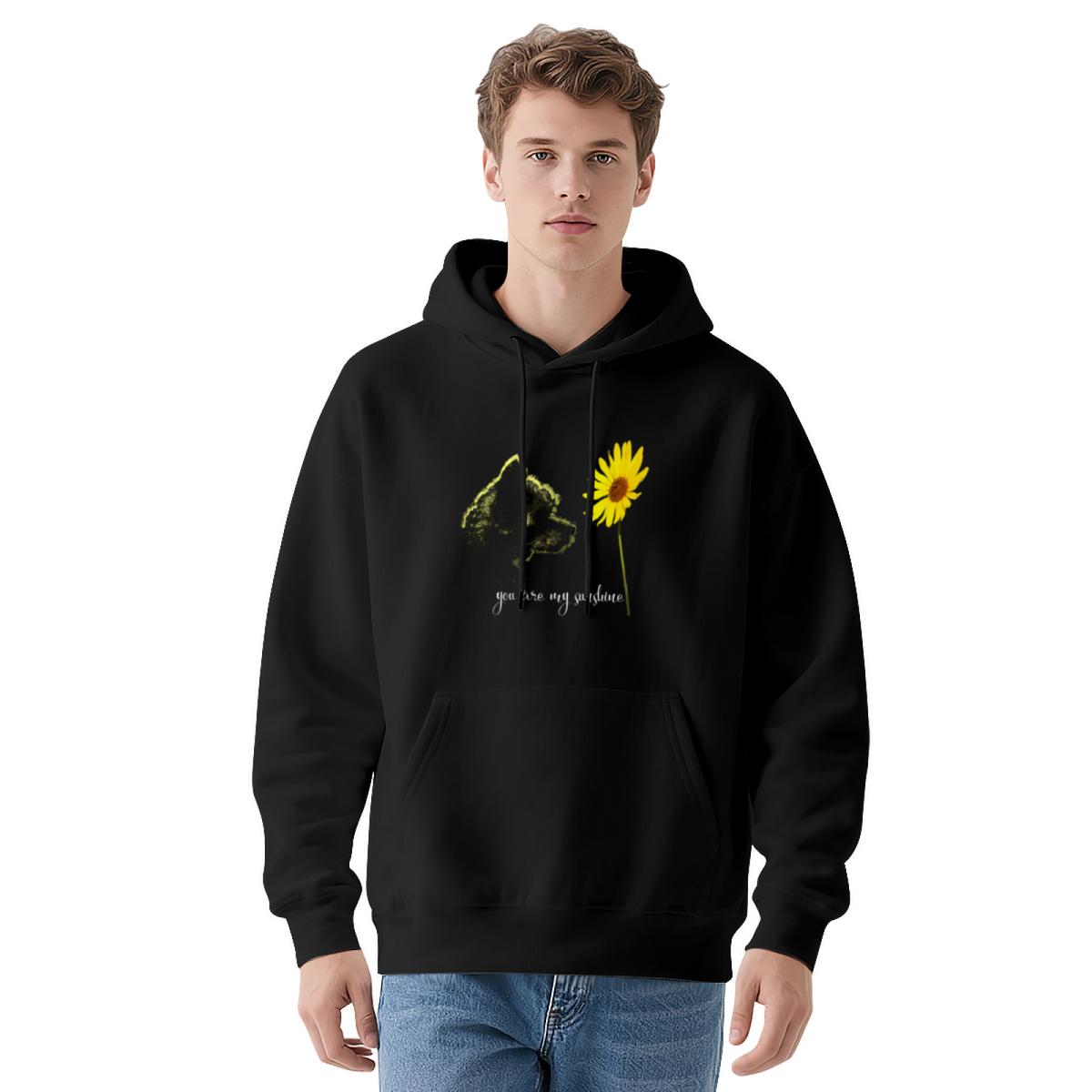 Sunshine Dog Sunflower Hoodie