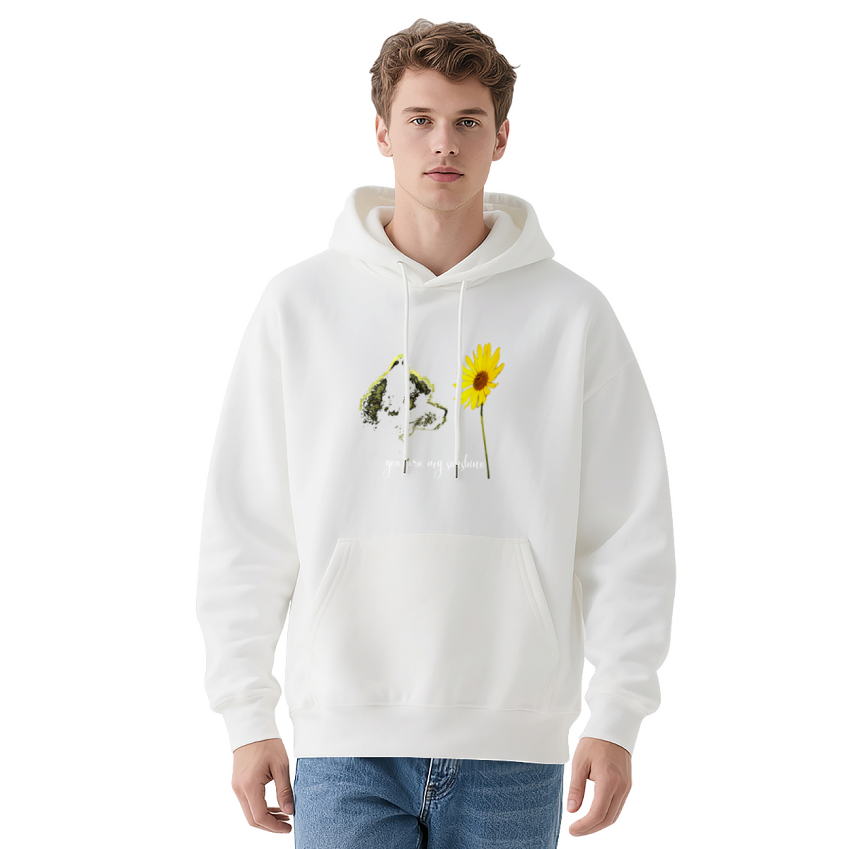 Sunshine Dog Sunflower Hoodie