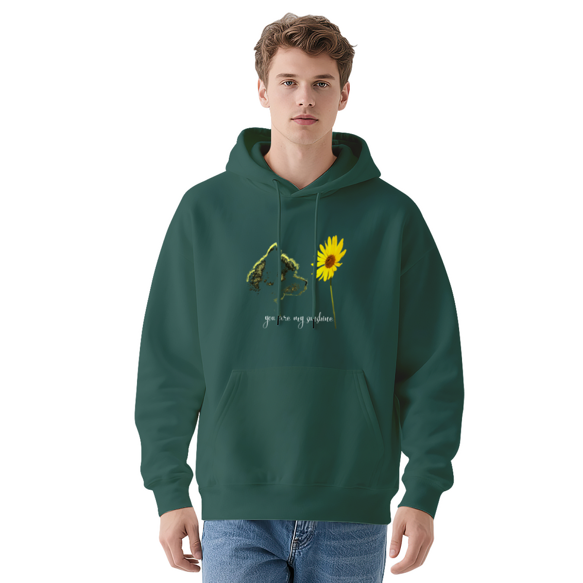 Sunshine Dog Sunflower Hoodie