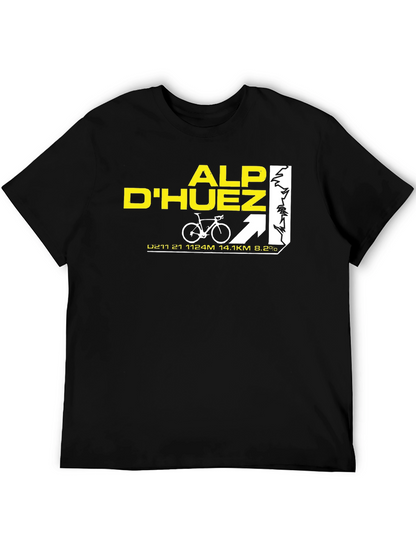 Alp DHuez Cycling T-Shirt - Mountain Climb Tee