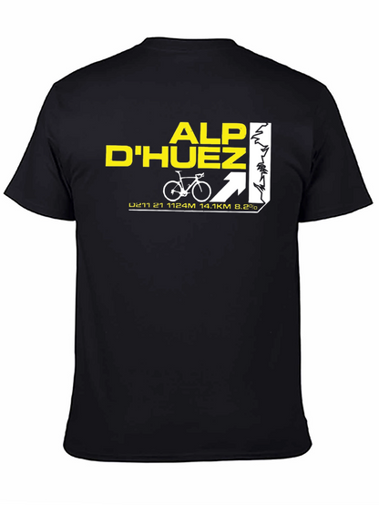 Alp DHuez Cycling T-Shirt - Mountain Climb Tee