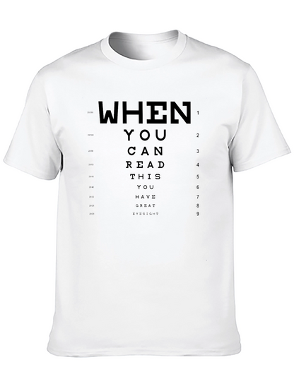 Great Eyesight T-Shirt - Funny Eye Chart Tee