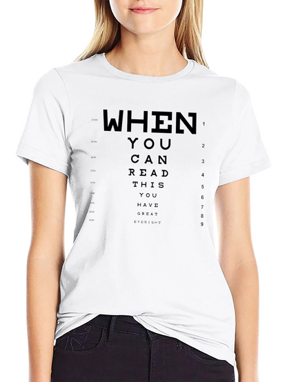 Great Eyesight T-Shirt - Funny Eye Chart Tee