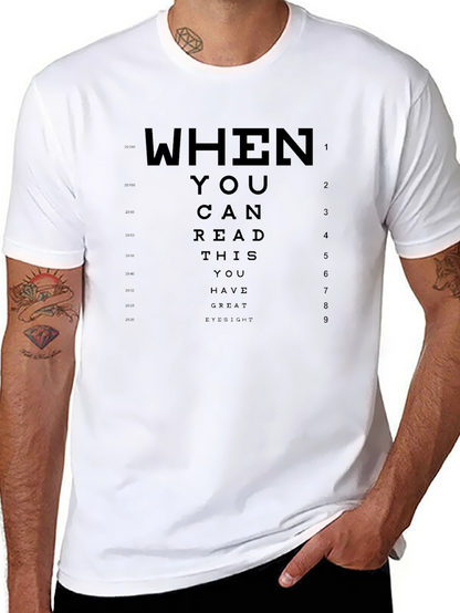 Great Eyesight T-Shirt - Funny Eye Chart Tee