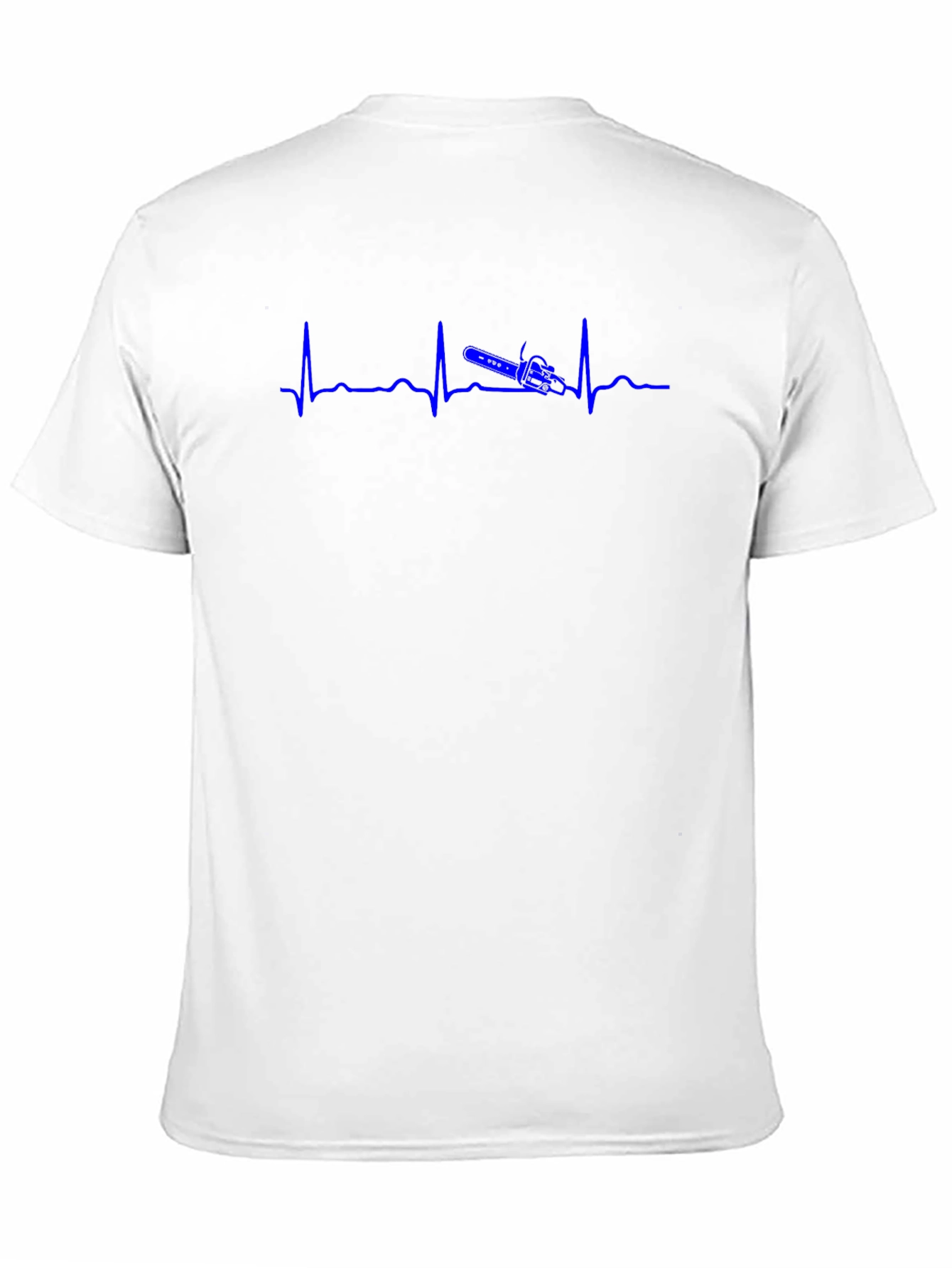 Heartbeat Chainsaw Black T-Shirt