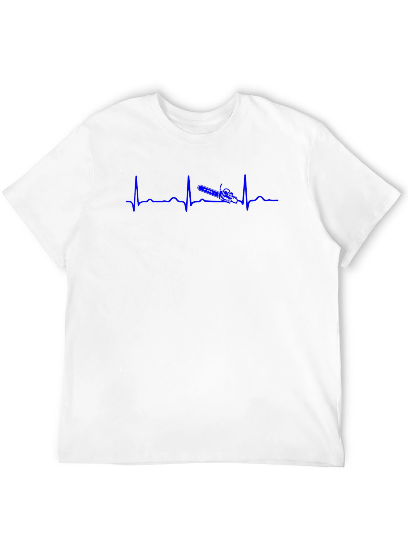 Heartbeat Chainsaw Black T-Shirt