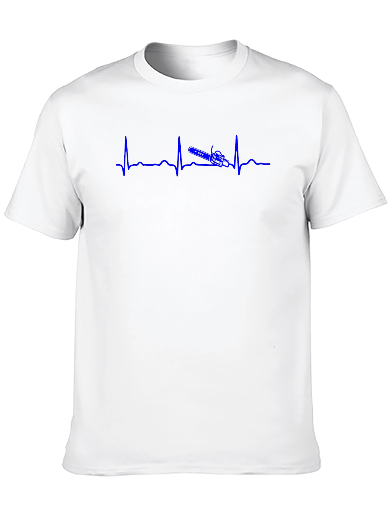 Heartbeat Chainsaw Black T-Shirt