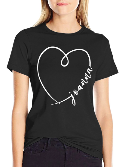 Personalized Heart Name T-Shirt