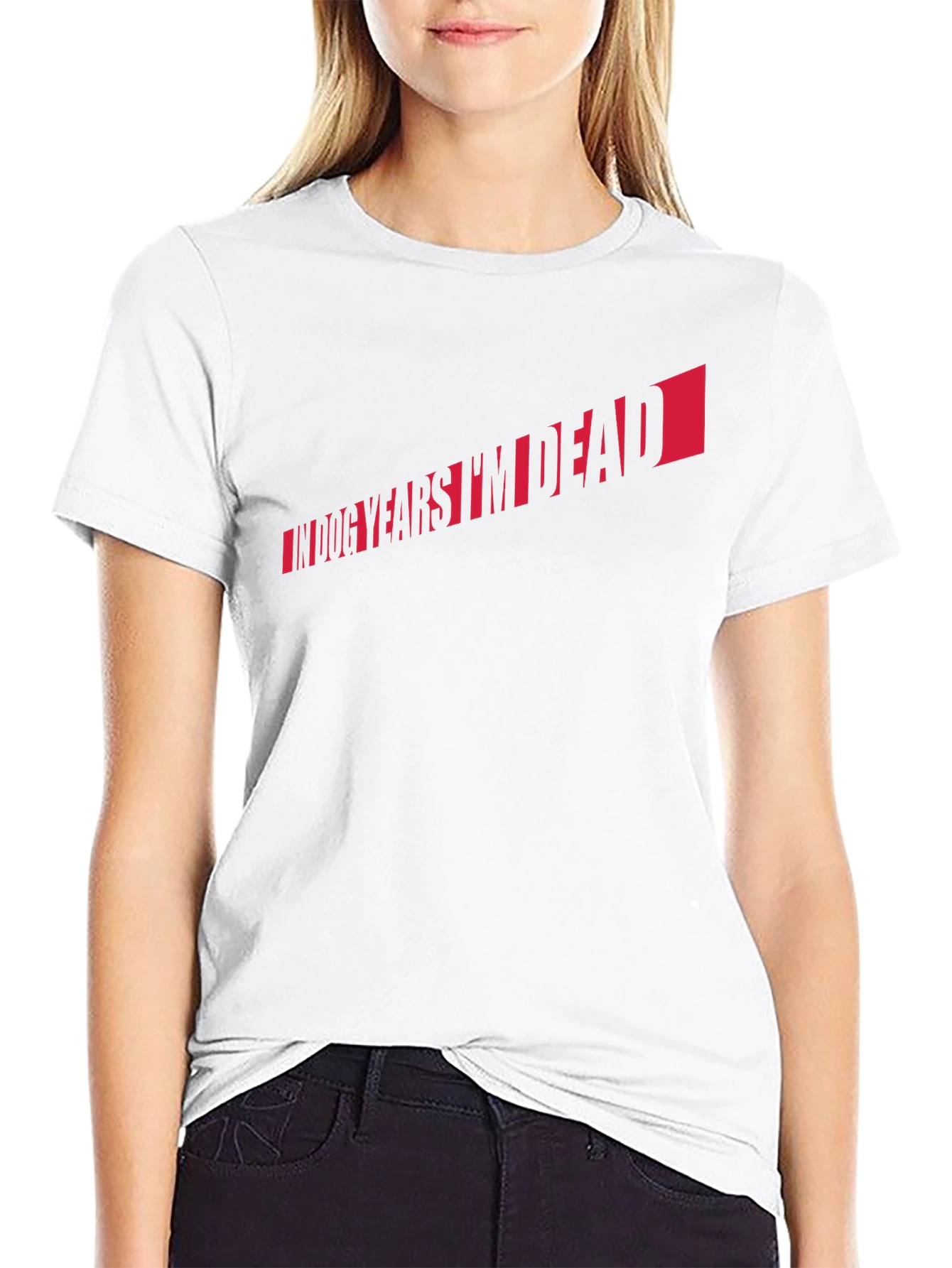 In Dog Years Im Dead T-Shirt - Black Tee