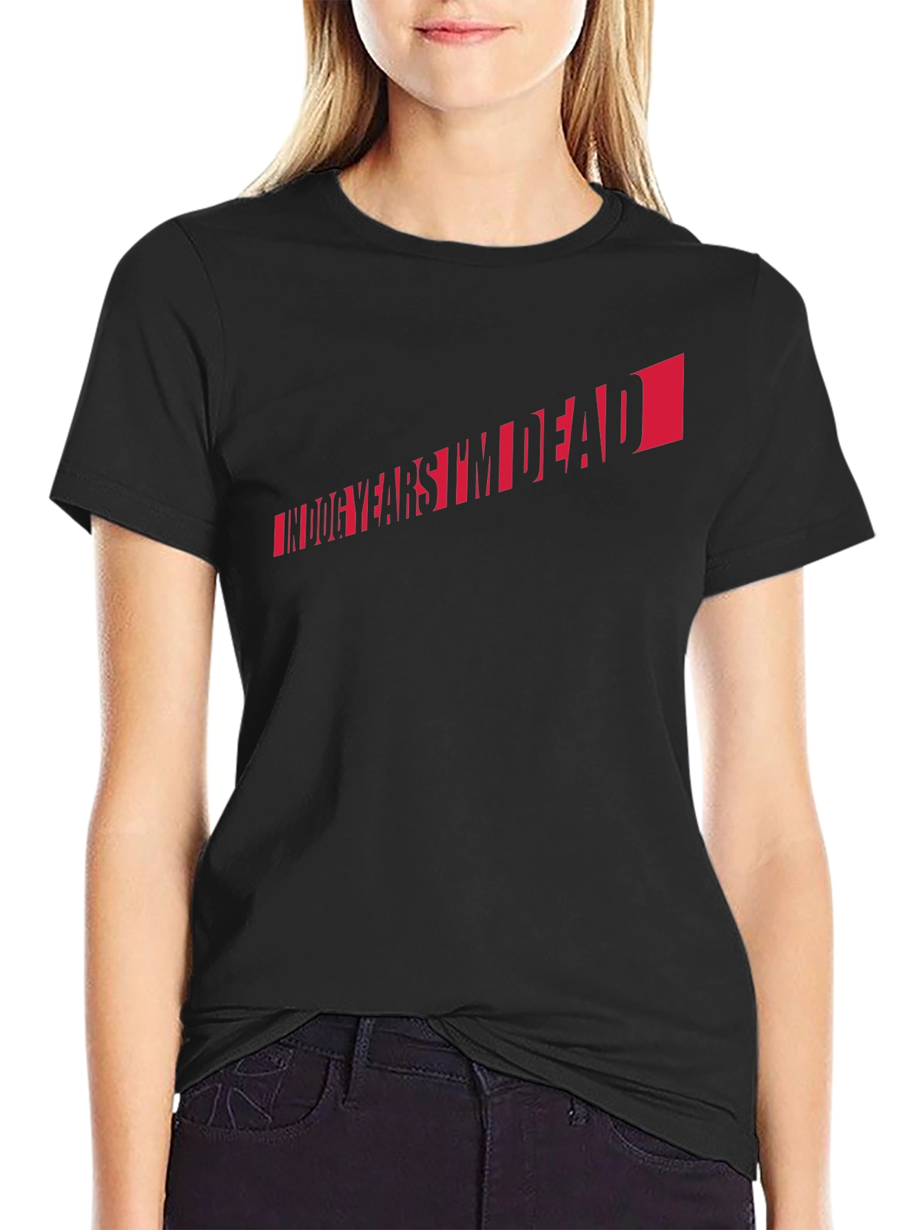 In Dog Years Im Dead T-Shirt - Black Tee
