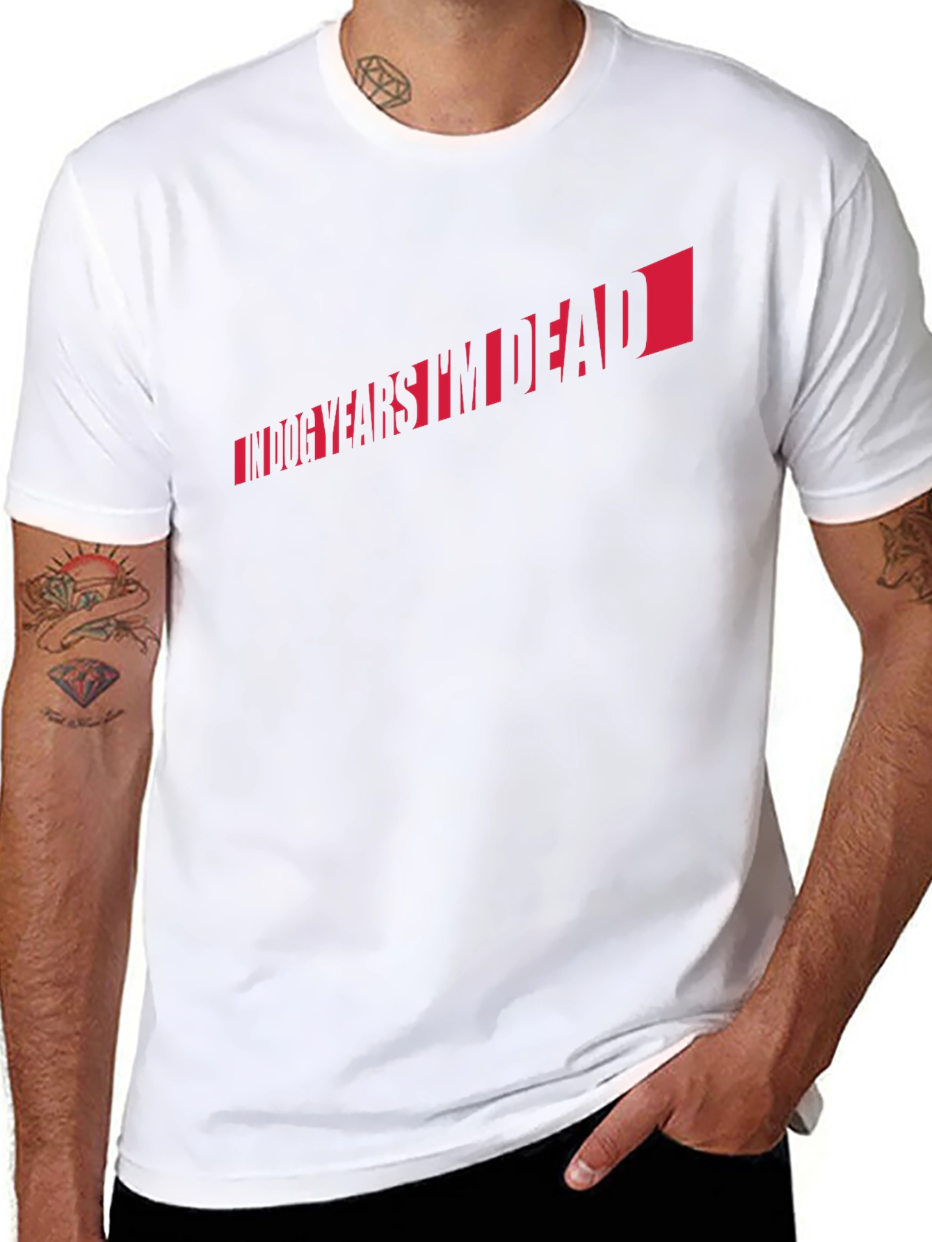 In Dog Years Im Dead T-Shirt - Black Tee