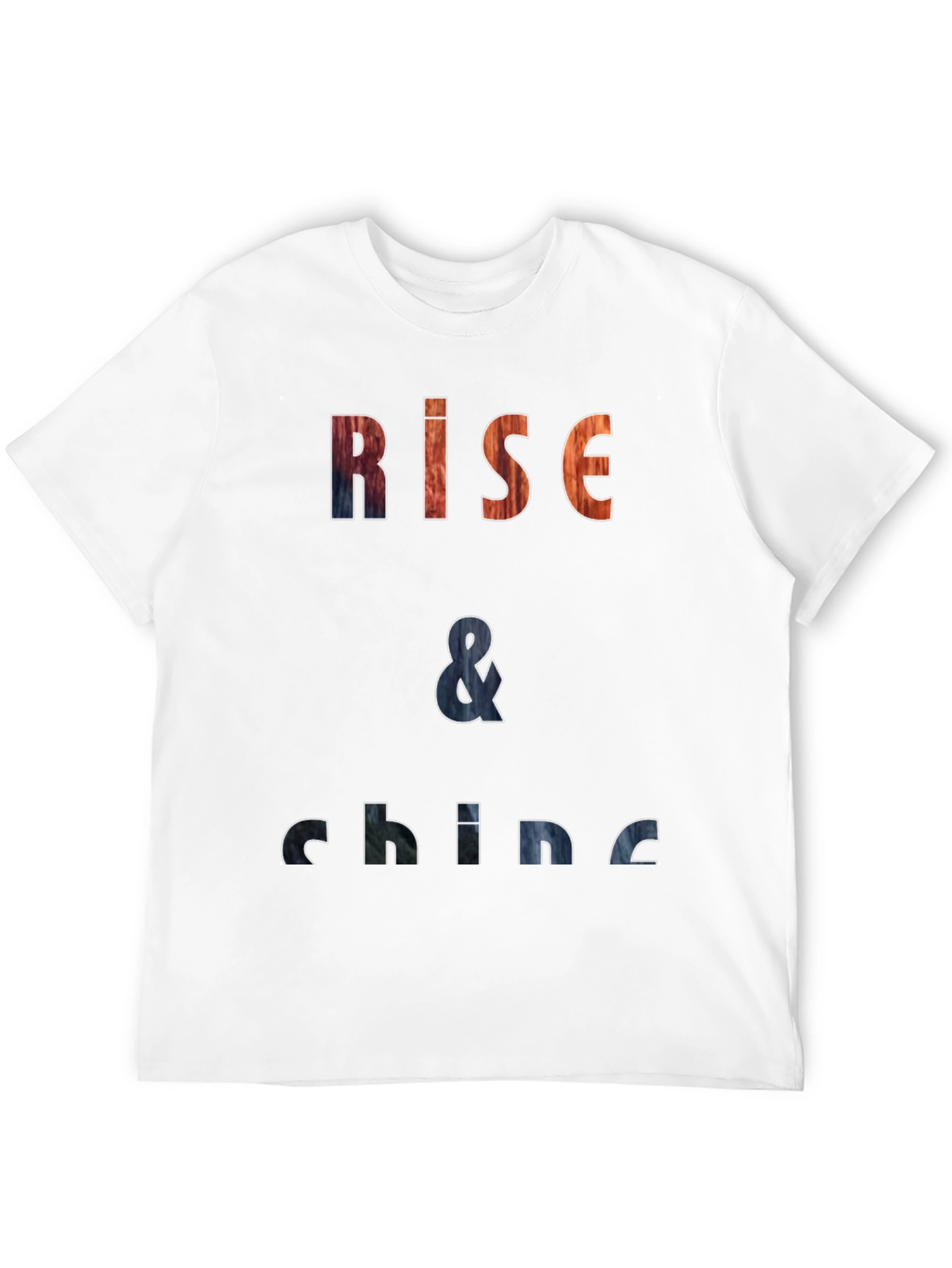 Rise & Shine Graphic Print Black T-Shirt