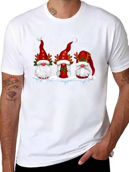 Festive Gnome Christmas Graphic Tee