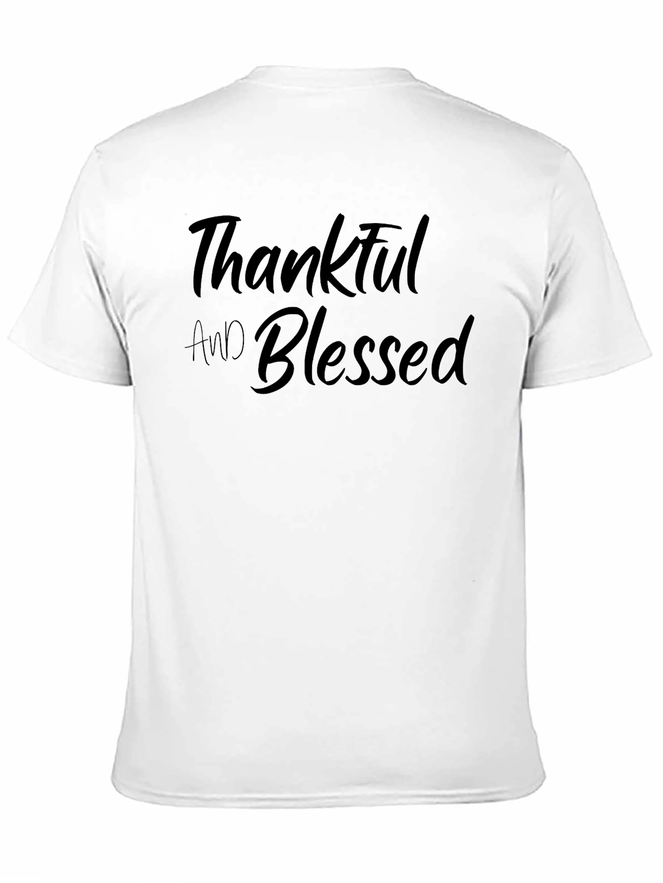 Thankful and Blessed Black T-Shirt