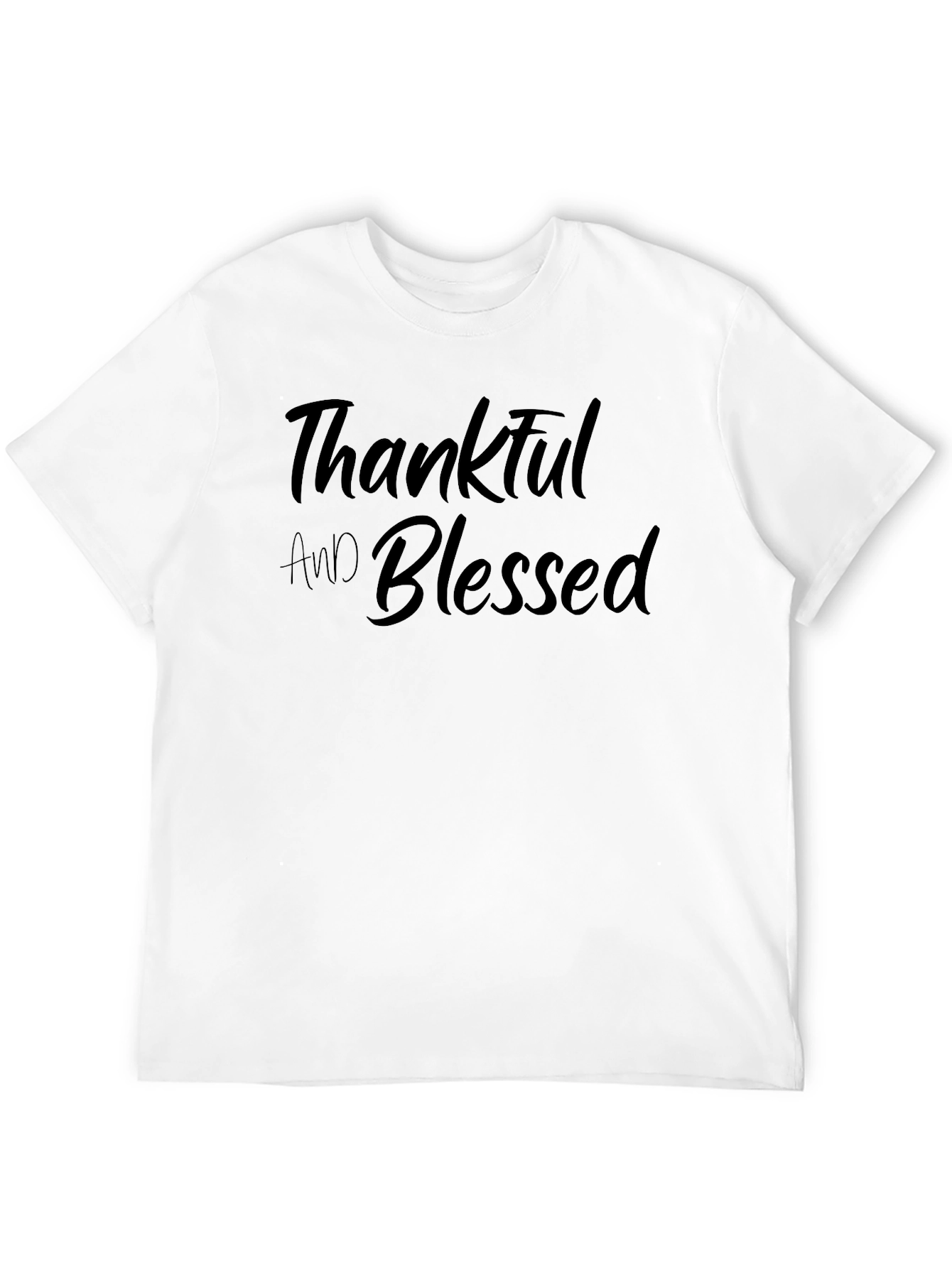 Thankful and Blessed Black T-Shirt