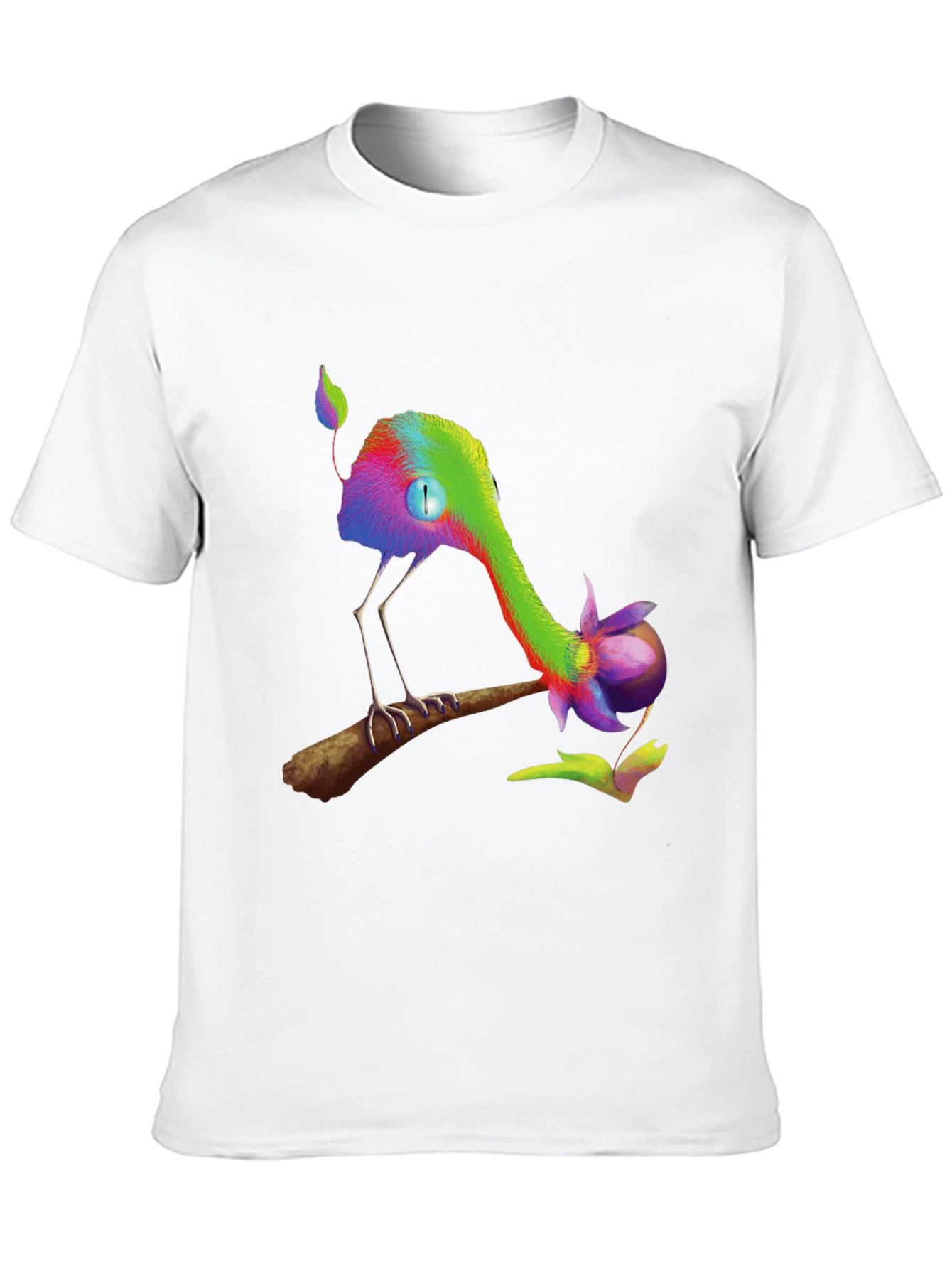 Whimsical Creature Graphic Black T-Shirt