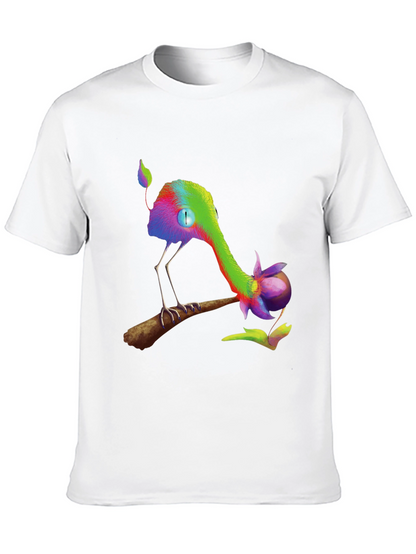 Whimsical Creature Graphic Black T-Shirt