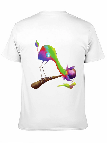 Whimsical Creature Graphic Black T-Shirt
