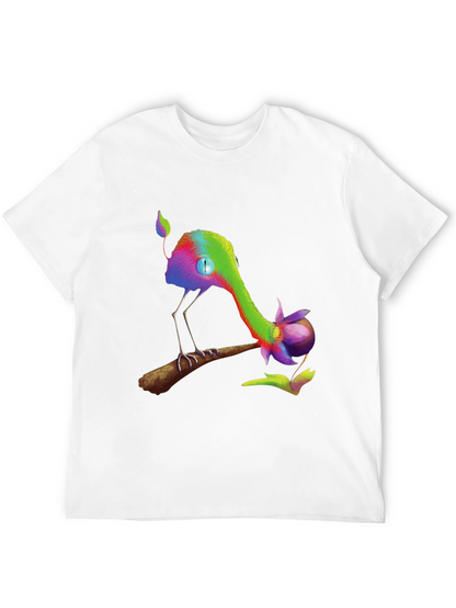 Whimsical Creature Graphic Black T-Shirt