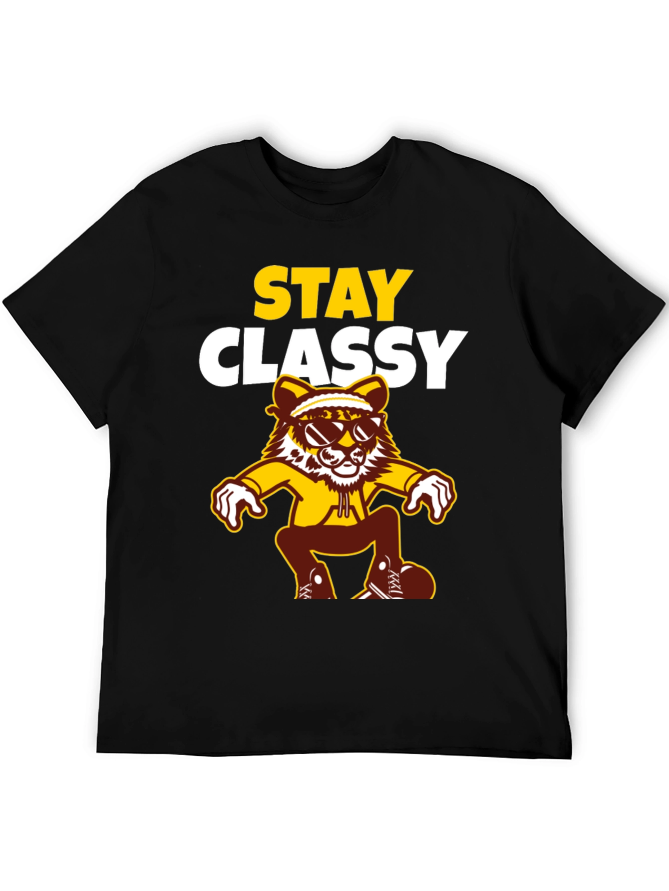 Stay Classy Tee - Cool Cartoon Tiger