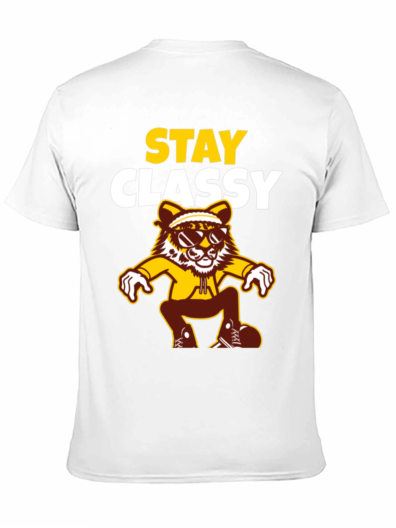 Stay Classy Tee - Cool Cartoon Tiger