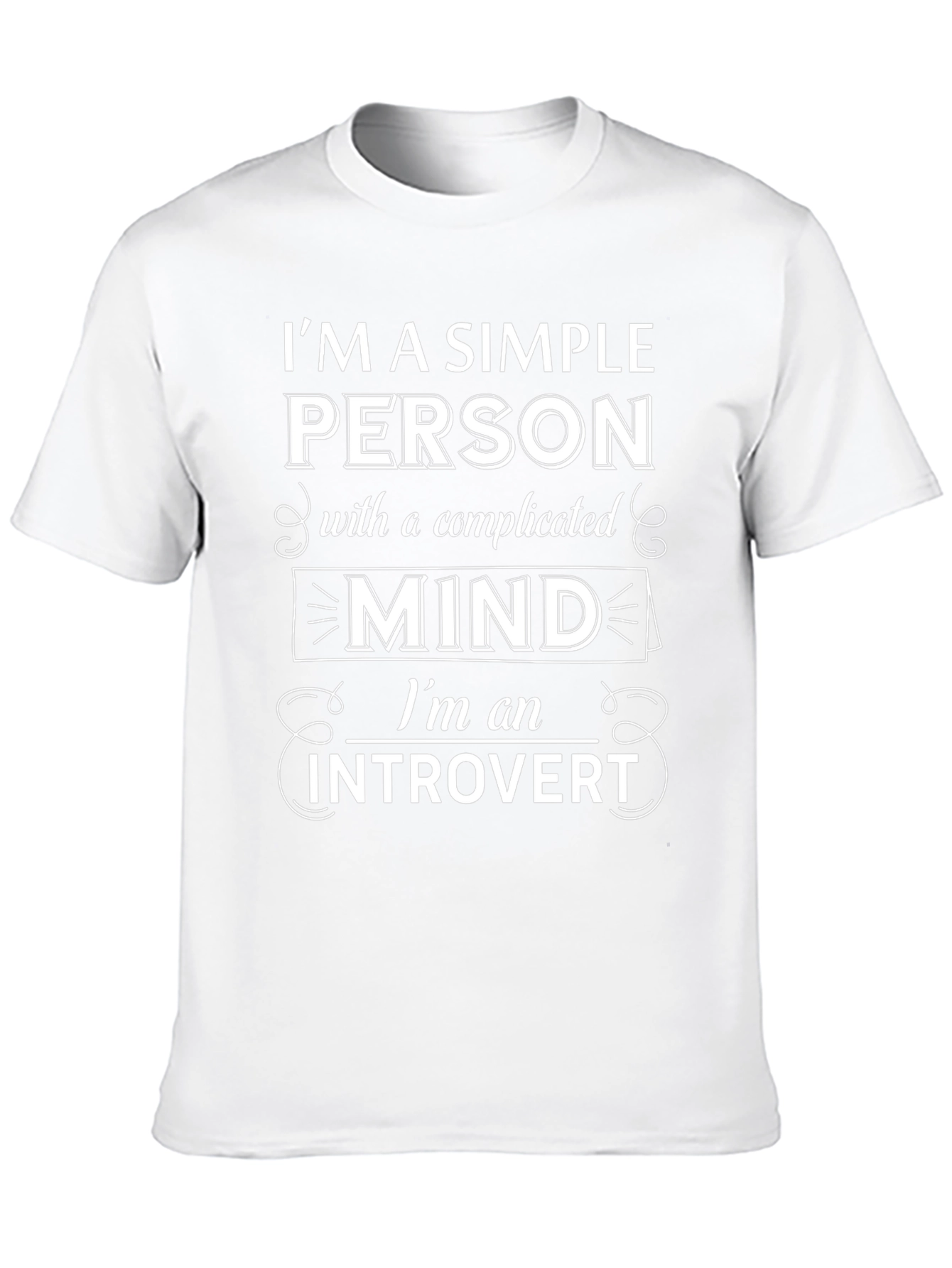 Introvert Mind T-Shirt - Simple Person Complicated Mind