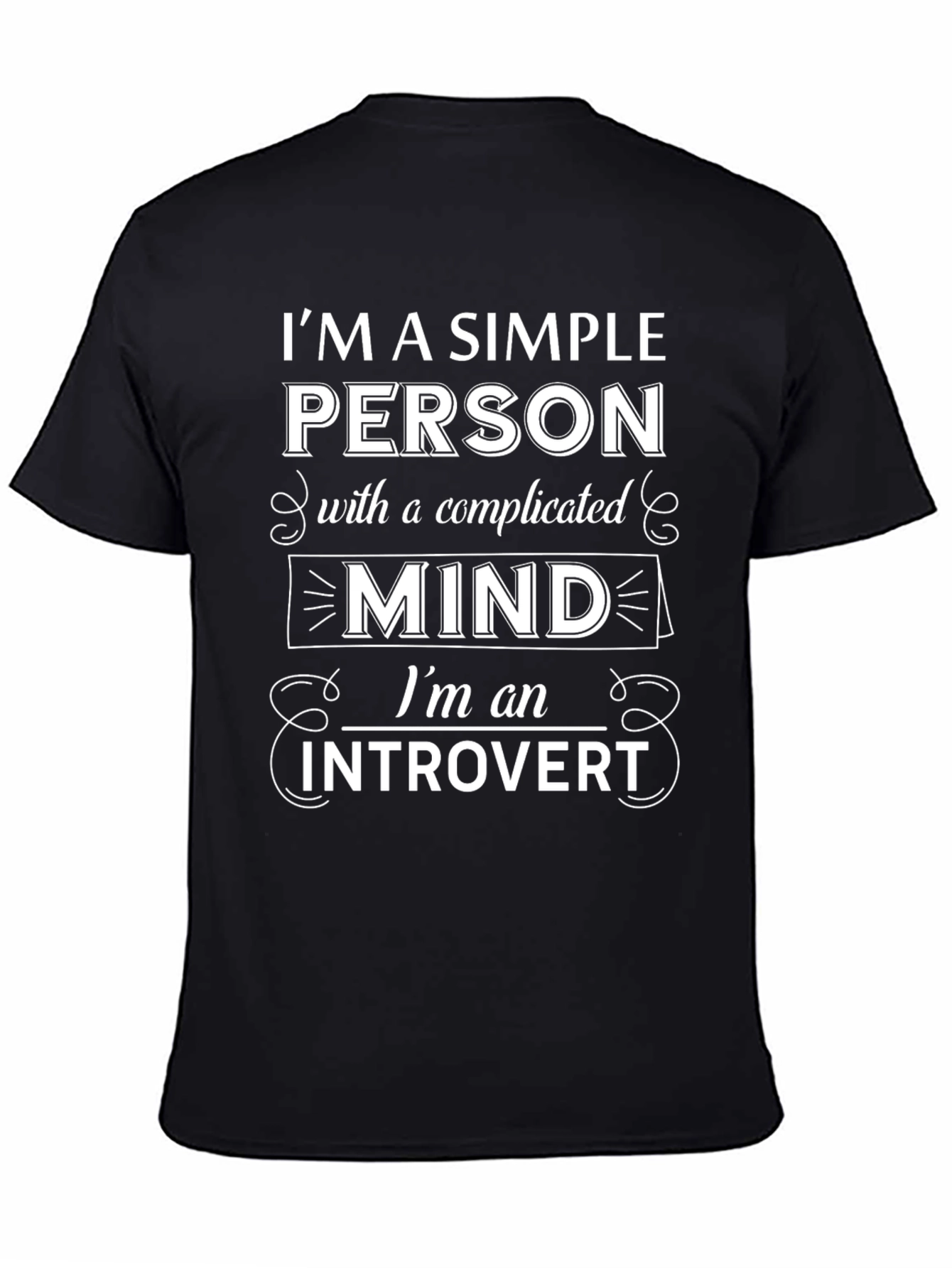 Introvert Mind T-Shirt - Simple Person Complicated Mind
