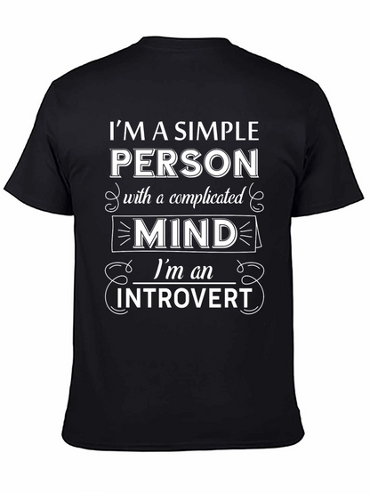 Introvert Mind T-Shirt - Simple Person Complicated Mind