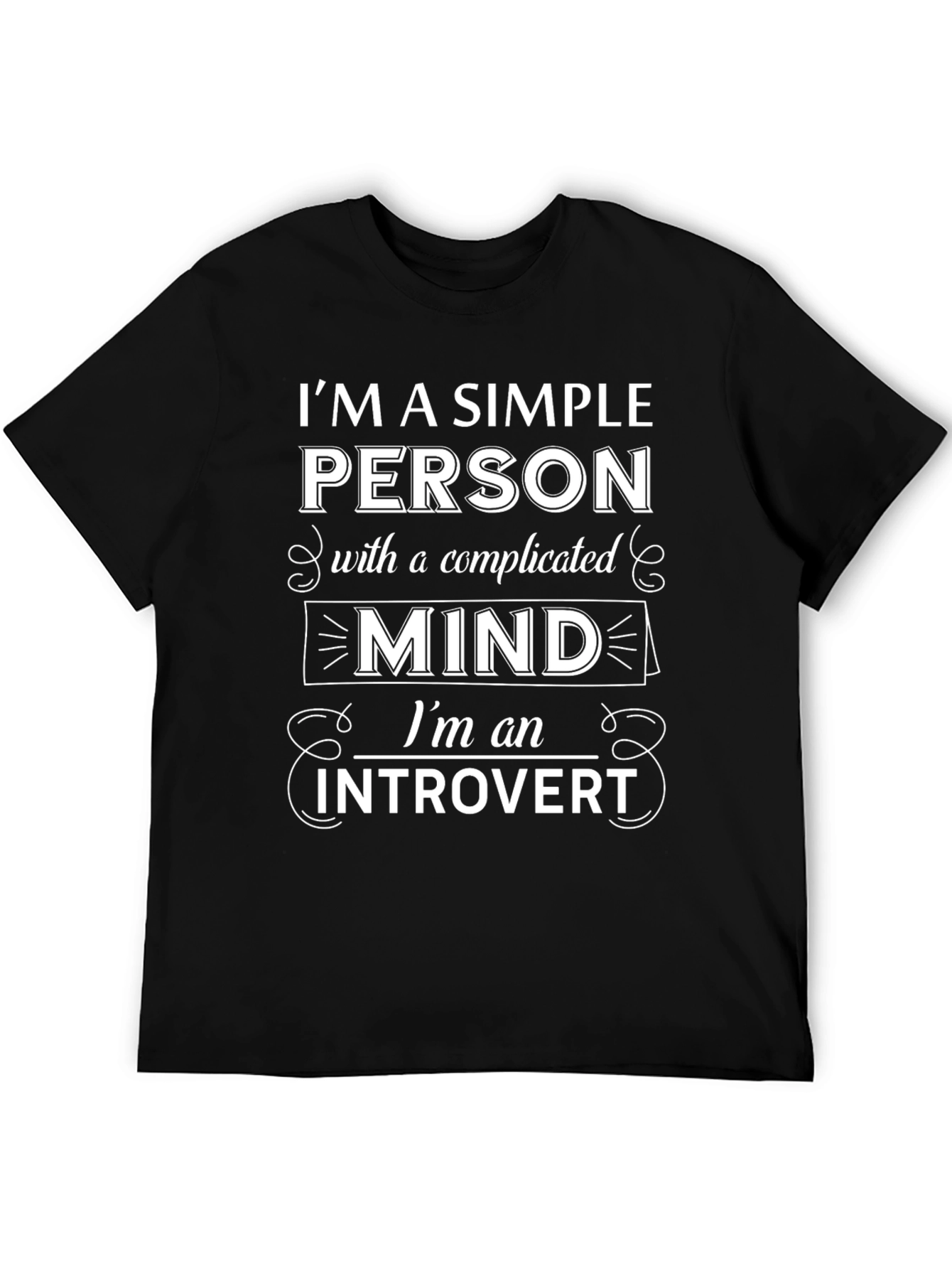 Introvert Mind T-Shirt - Simple Person Complicated Mind
