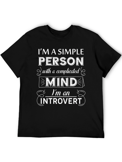 Introvert Mind T-Shirt - Simple Person Complicated Mind