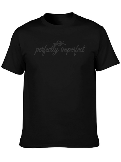 Perfectly Imperfect Black Graphic Tee