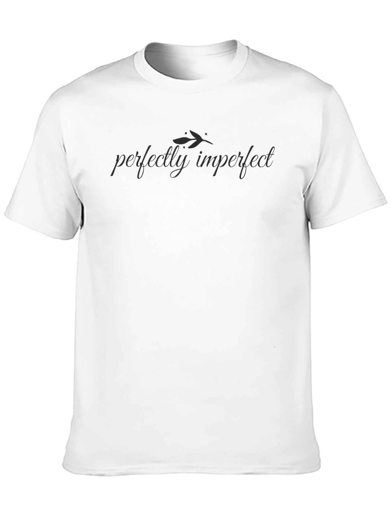 Perfectly Imperfect Black Graphic Tee