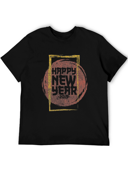 Happy New Year Graphic Tee - Stylish Celebration Shirt