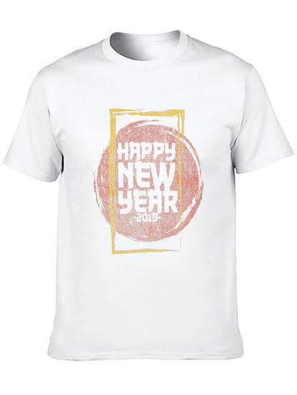 Happy New Year Graphic Tee - Stylish Celebration Shirt