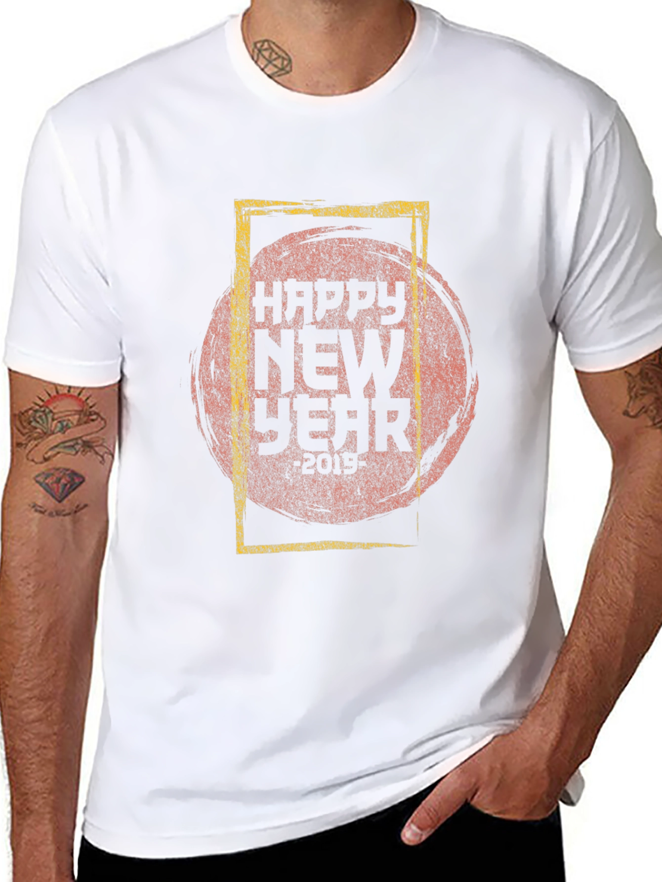 Happy New Year Graphic Tee - Stylish Celebration Shirt