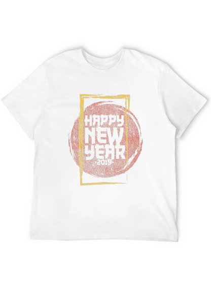 Happy New Year Graphic Tee - Stylish Celebration Shirt