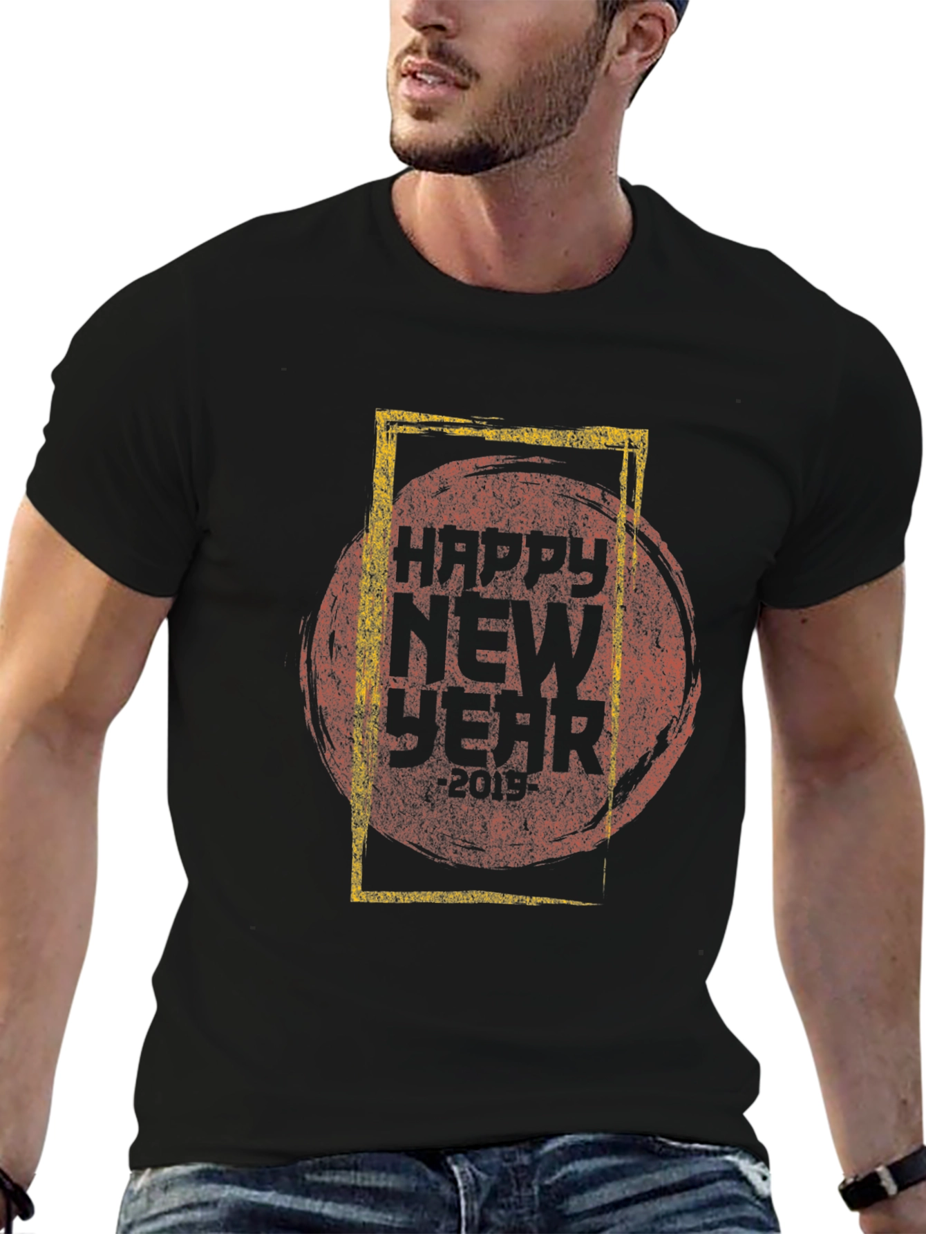 Happy New Year Graphic Tee - Stylish Celebration Shirt