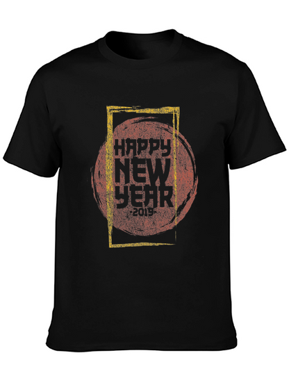 Happy New Year Graphic Tee - Stylish Celebration Shirt