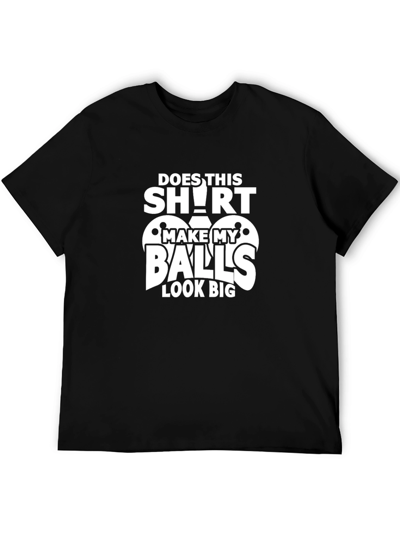 Funny Balls Graphic Tee - Black T-Shirt