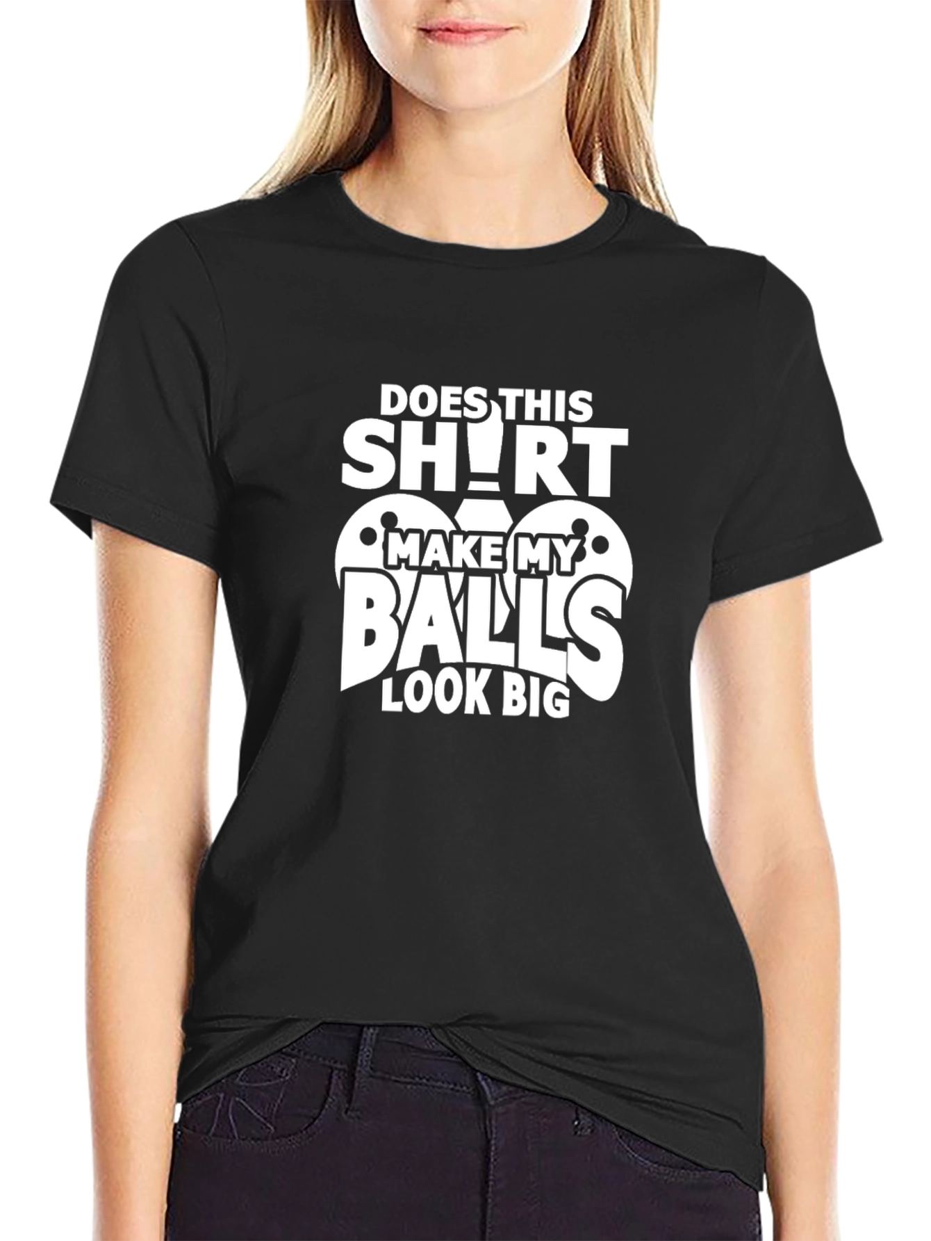 Funny Balls Graphic Tee - Black T-Shirt