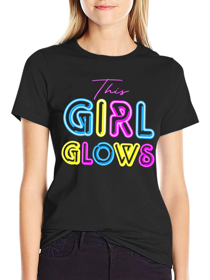 This Girl Glows Neon Graphic T-Shirt