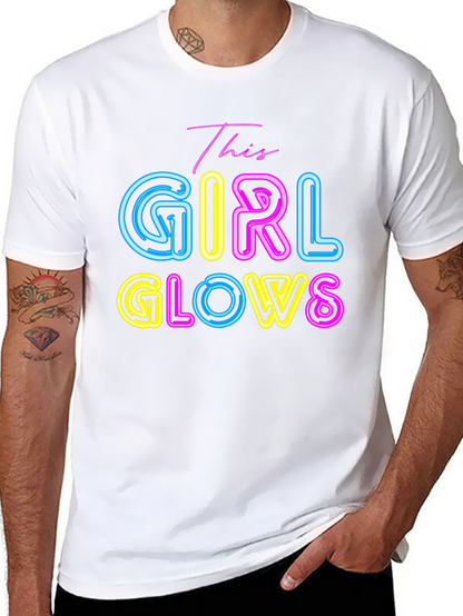 This Girl Glows Neon Graphic T-Shirt