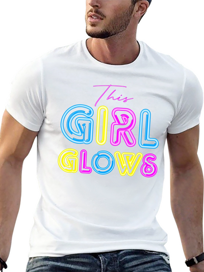 This Girl Glows Neon Graphic T-Shirt
