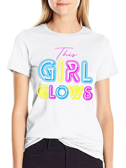 This Girl Glows Neon Graphic T-Shirt