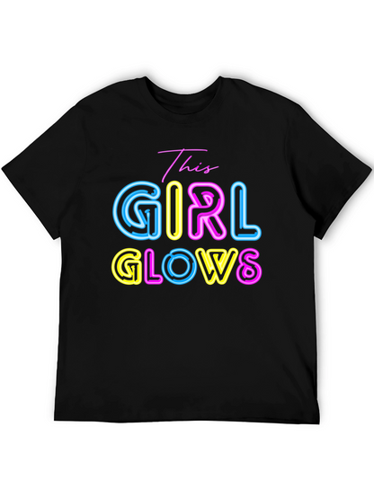This Girl Glows Neon Graphic T-Shirt
