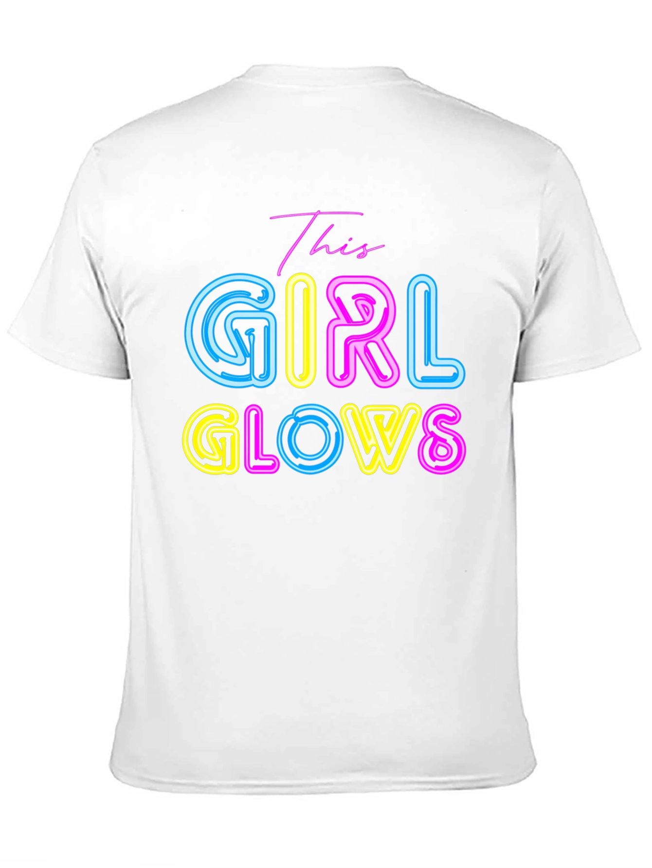 This Girl Glows Neon Graphic T-Shirt