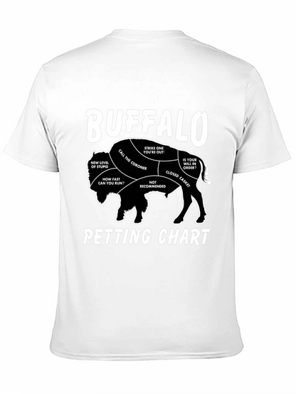 Buffalo Petting Chart Graphic T-Shirt