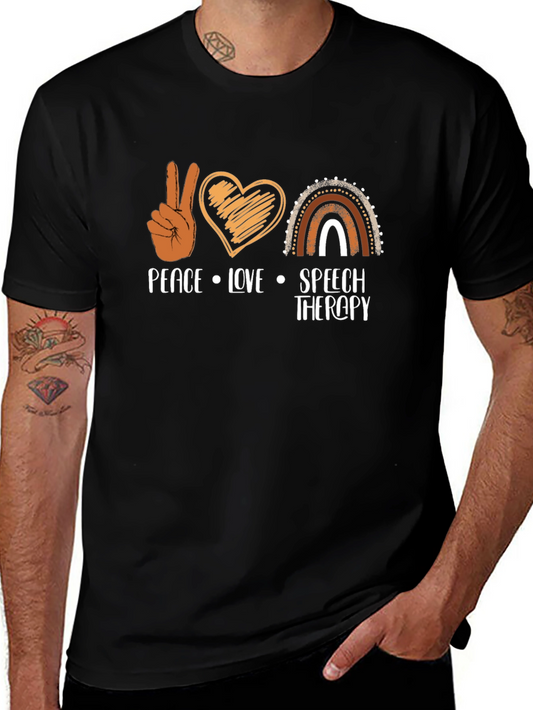 Peace Love Speech Therapy T-Shirt